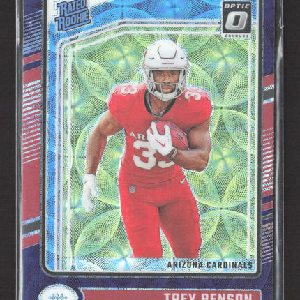 2024 Panini Donruss Optic Trey Benson #293 purple scope