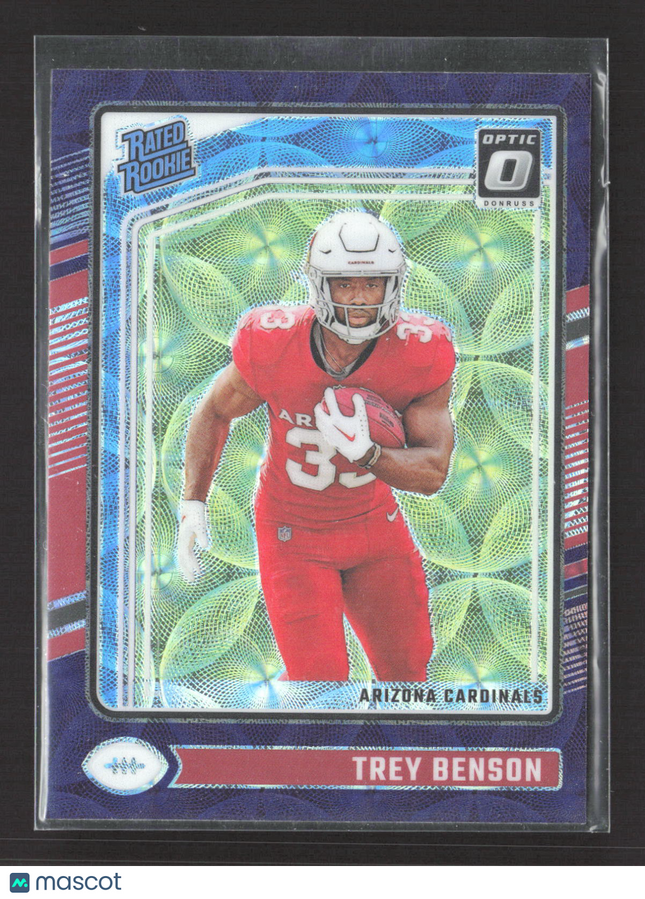 2024 Panini Donruss Optic Trey Benson #293 purple scope