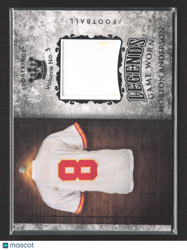 2009 Sportkings Volume No. 3 Legends Memorabilia Morten Andersen #LSM-42 Jersey