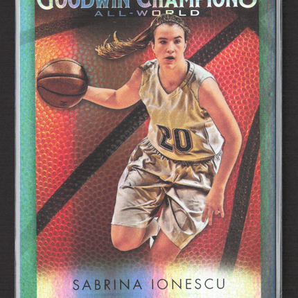 2021 Upper Deck Goodwin Champions Sabrina Ionescu #GB-7 Glow Board