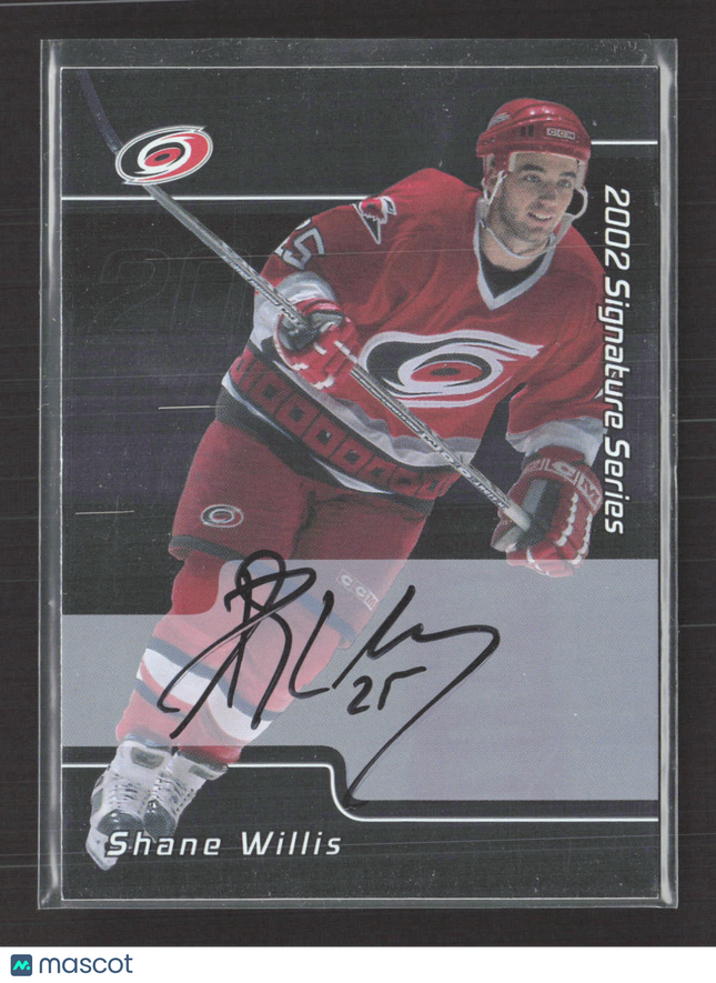 2002 In The Game Signature Series Shane Willis #006 auto Auto