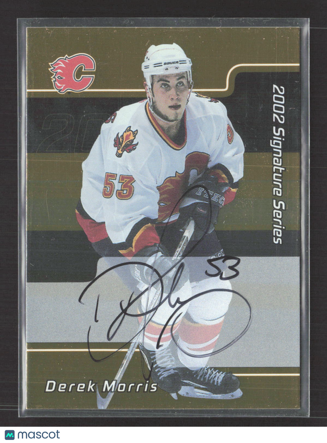 2002 In The Game Signature Series Derek Morris #177 auto gold