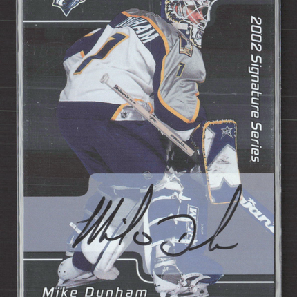 2002 In The Game Signature Series Mike Dunham #093 auto Auto