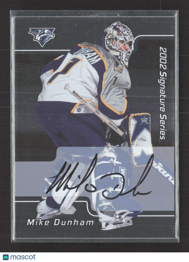 2002 In The Game Signature Series Mike Dunham #093 auto Auto