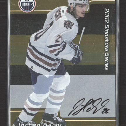 2002 In The Game Signature Series Jochen Hecht #157 auto gold