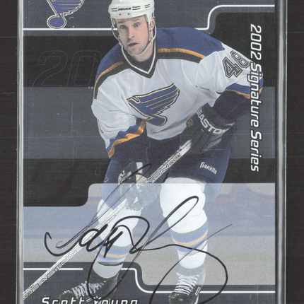 2002 In The Game Signature Series Scott Young #111 auto Auto