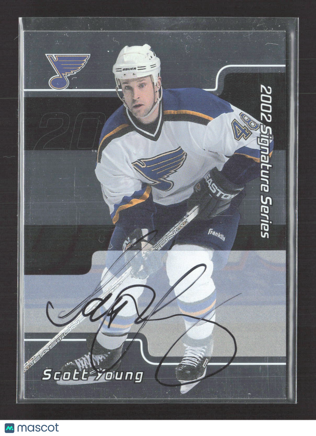 2002 In The Game Signature Series Scott Young #111 auto Auto
