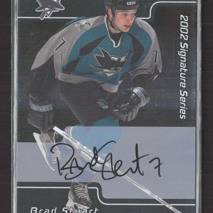 2002 In The Game Signature Series Brad Stuart #139 auto Auto