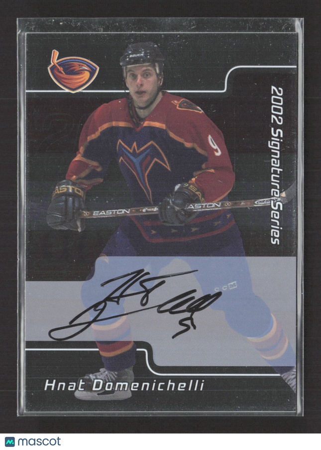 2002 In The Game Signature Series Hnat Domenichelli #139 auto Auto