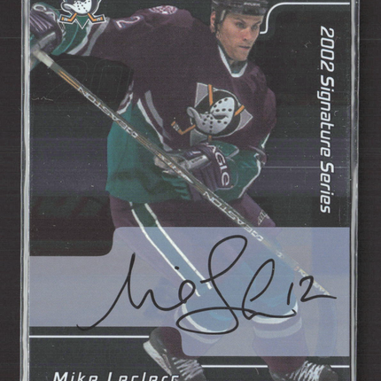 2002 In The Game Signature Series First Signature Card Mike Leclerc #073 auto Auto