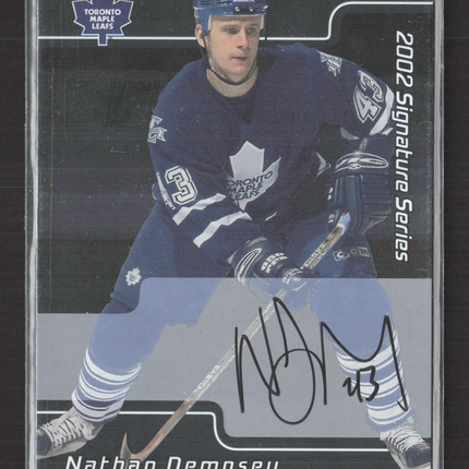 2002 In The Game Signature Series Nathan Dempsey #071 auto Auto