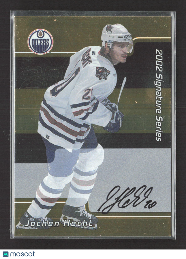 2002 In The Game Signature Series Jochen Hecht #157 auto gold