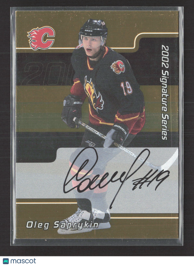 2002 In The Game Signature Series Oleg Saprykin #128 auto gold