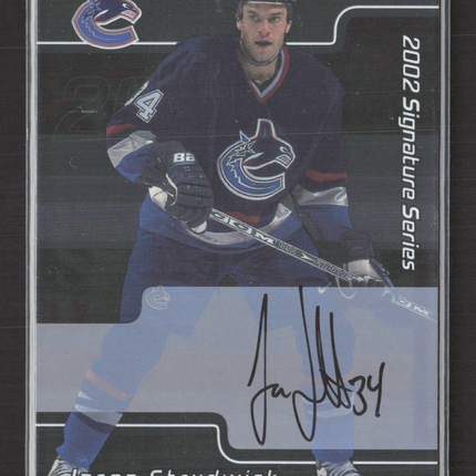 2002 In The Game Signature Series Jason Strudwick #139 auto Auto