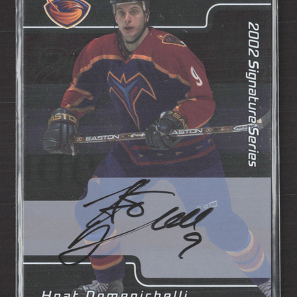 2002 In The Game Signature Series Hnat Domenichelli #074 auto Auto