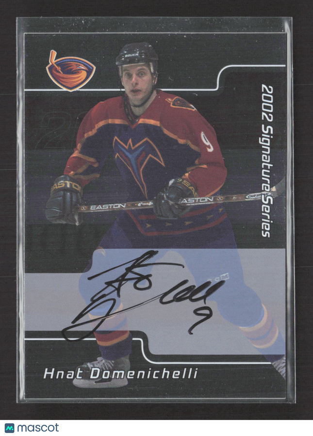 2002 In The Game Signature Series Hnat Domenichelli #074 auto Auto