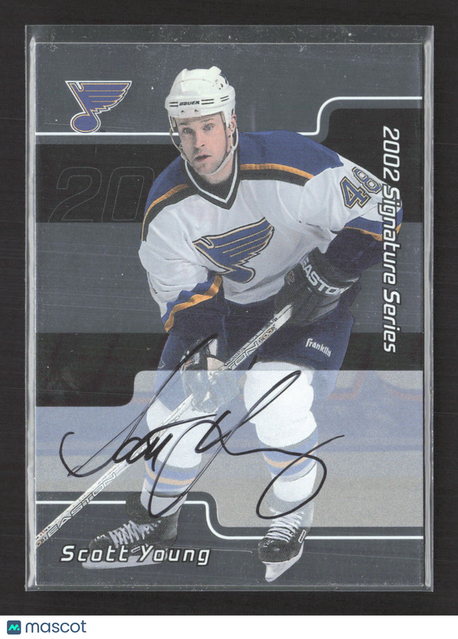 2002 In The Game Signature Series Scott Young #111 auto Autograph Auto