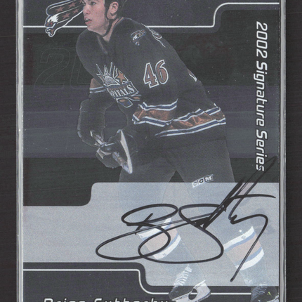 2002 In The Game Signature Series Brian Sutherby #223 auto First Signature Card Auto