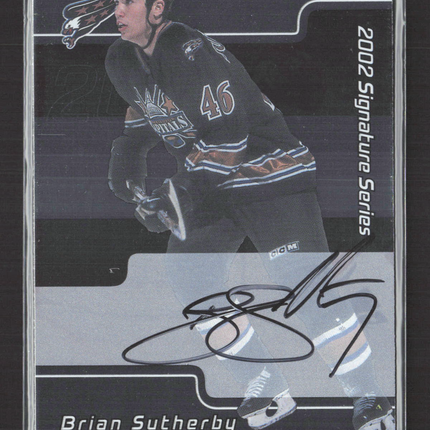 2002 In The Game Signature Series Brian Sutherby #223 auto Auto