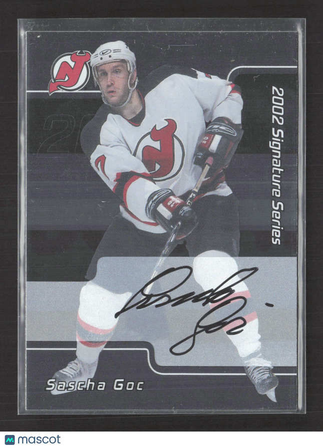2002 In The Game Signature Series Sascha Goc #225 auto Auto