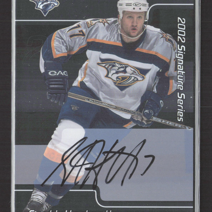 2002 In The Game Signature Series Scott Hartnell #039 auto Auto