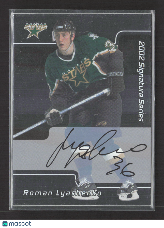 2002 In The Game Signature Series Roman Lyashenko #139 auto Auto