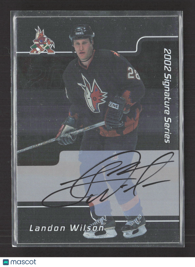 2002 In The Game Signature Series Landon Wilson #139 auto Auto