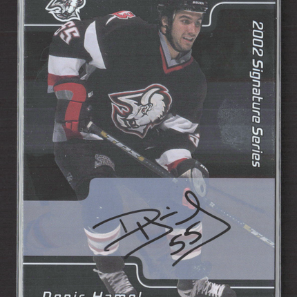 2002 In The Game Signature Series Denis Hamel #139 auto Auto