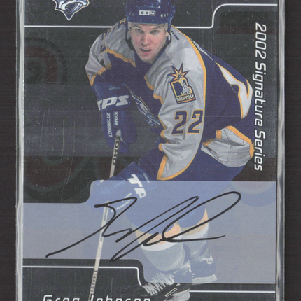 2012 In The Game Signature Series Greg Johnson #017 auto Auto