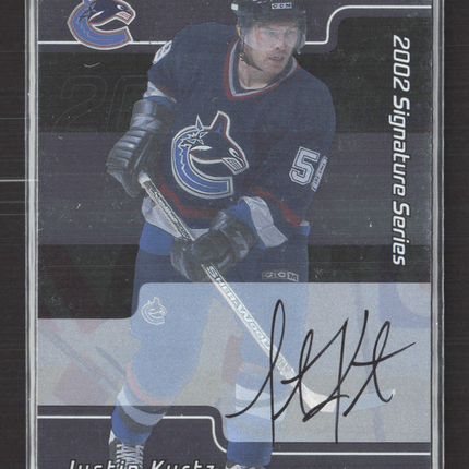 2002 In The Game Signature Series Justin Kurtz #205 auto Auto