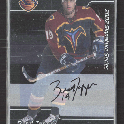 2002 In The Game Signature Series Brad Tapper #217 auto First Signature Card Auto