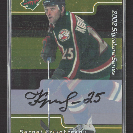 2002 In The Game Signature Series Sergei Krivokrasov #139 auto gold