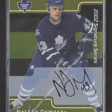 2002 In The Game Signature Series Nathan Dempsey #139 auto gold