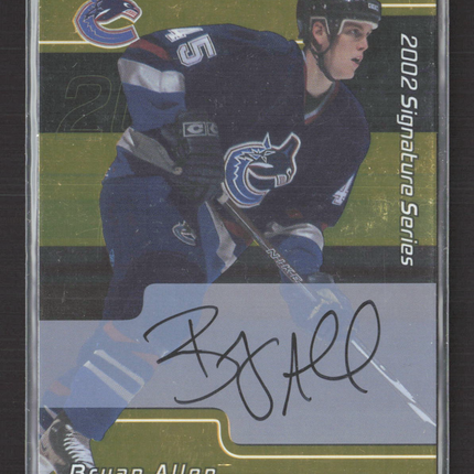 2002 In The Game Signature Series Bryan Allen #077 auto gold