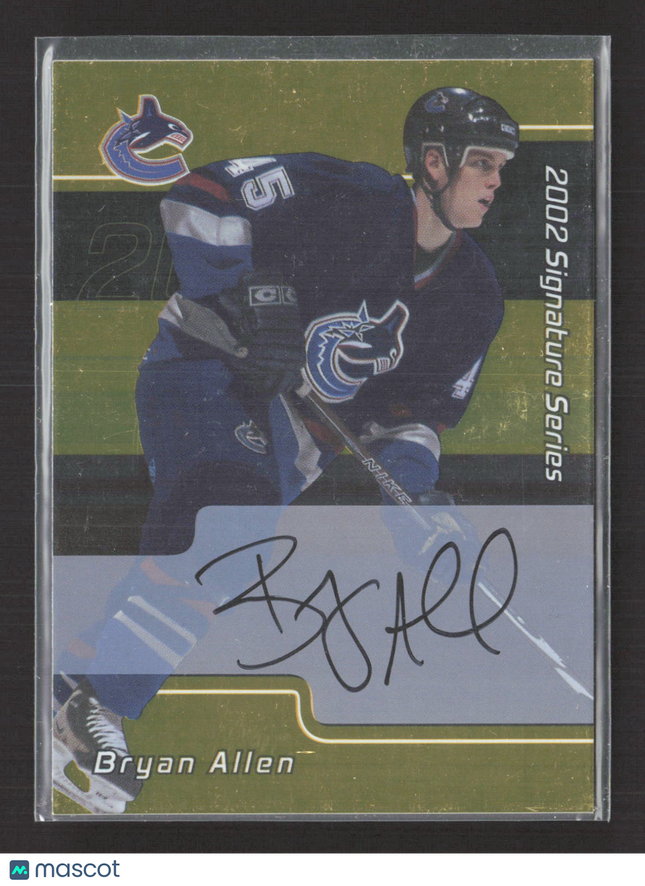2002 In The Game Signature Series Bryan Allen #077 auto gold