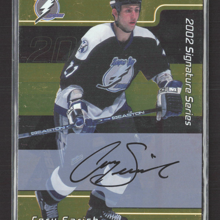 2002 In The Game Signature Series Cory Sarich #096 auto gold