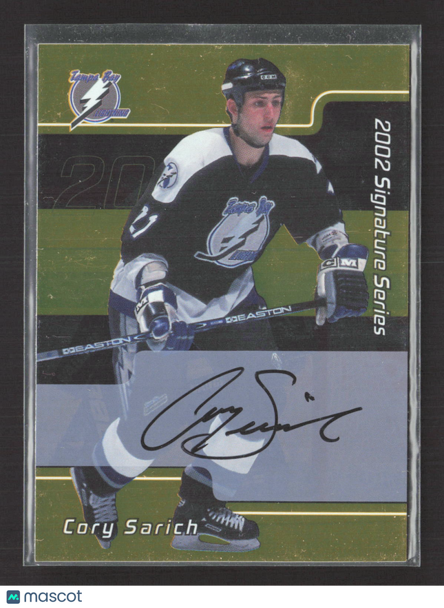 2002 In The Game Signature Series Cory Sarich #096 auto gold