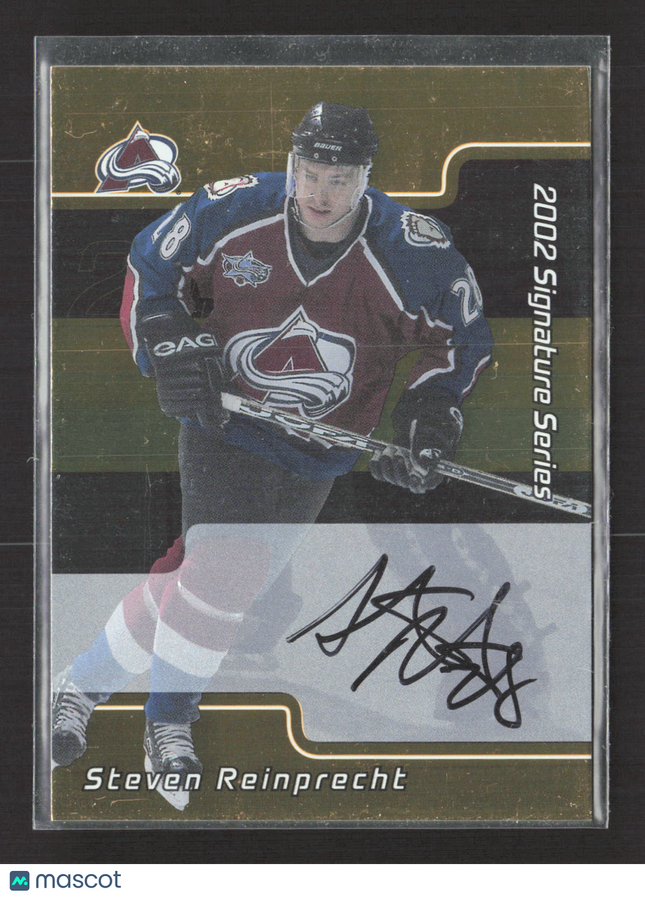 2002 In The Game Signature Series Steven Reinprecht #114 auto gold