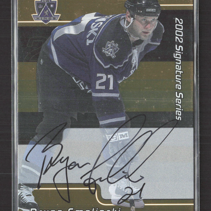 2002 In The Game Signature Series Bryan Smolinski #134 auto gold