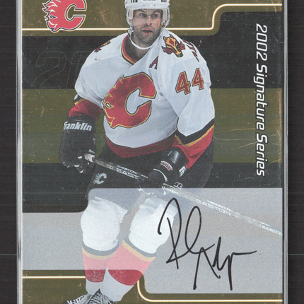 2002 In The Game Signature Series Rob Niedermayer #151 auto gold