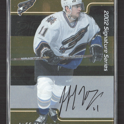 2002 In The Game Signature Series Jeff Halpern #172 auto gold