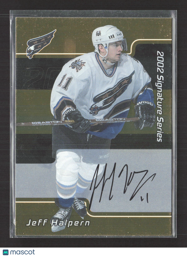 2002 In The Game Signature Series Jeff Halpern #172 auto gold