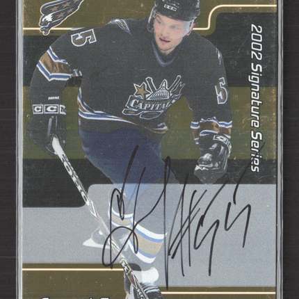 2002 In The Game Signature Series Sergei Gonchar #200 auto gold