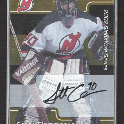 2002 In The Game Signature Series Scott Clemmensen #216 auto gold