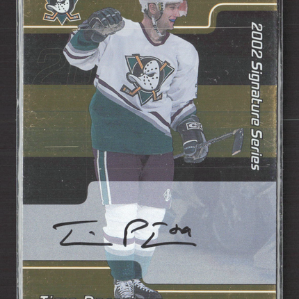 2002 In The Game Signature Series Timo Parssinen #224 auto gold