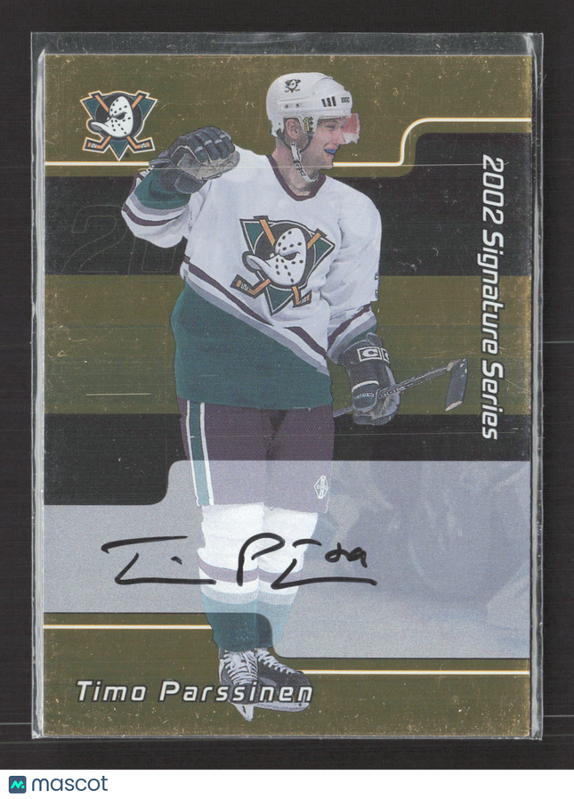 2002 In The Game Signature Series Timo Parssinen #224 auto gold