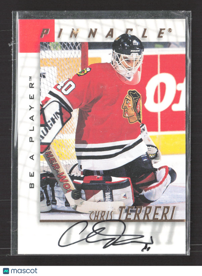 1998 Pinnacle Be A Player Chris Terreri #30 auto Auto