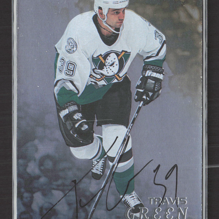 1998 Be A Player Travis Green #155 auto Auto