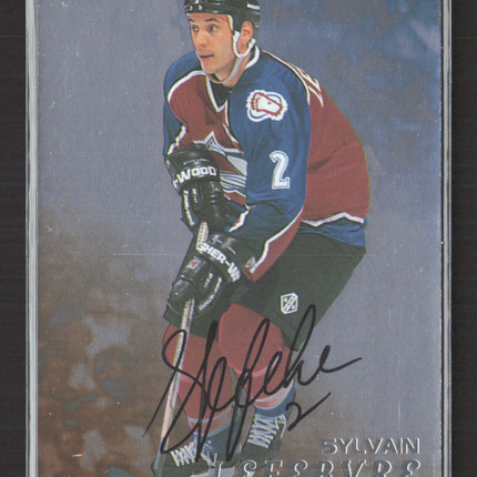 1998 Be A Player Sylvain Lefebvre #184 auto Auto