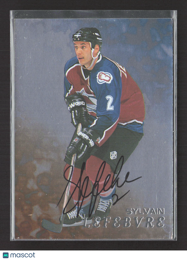 1998 Be A Player Sylvain Lefebvre #184 auto Auto